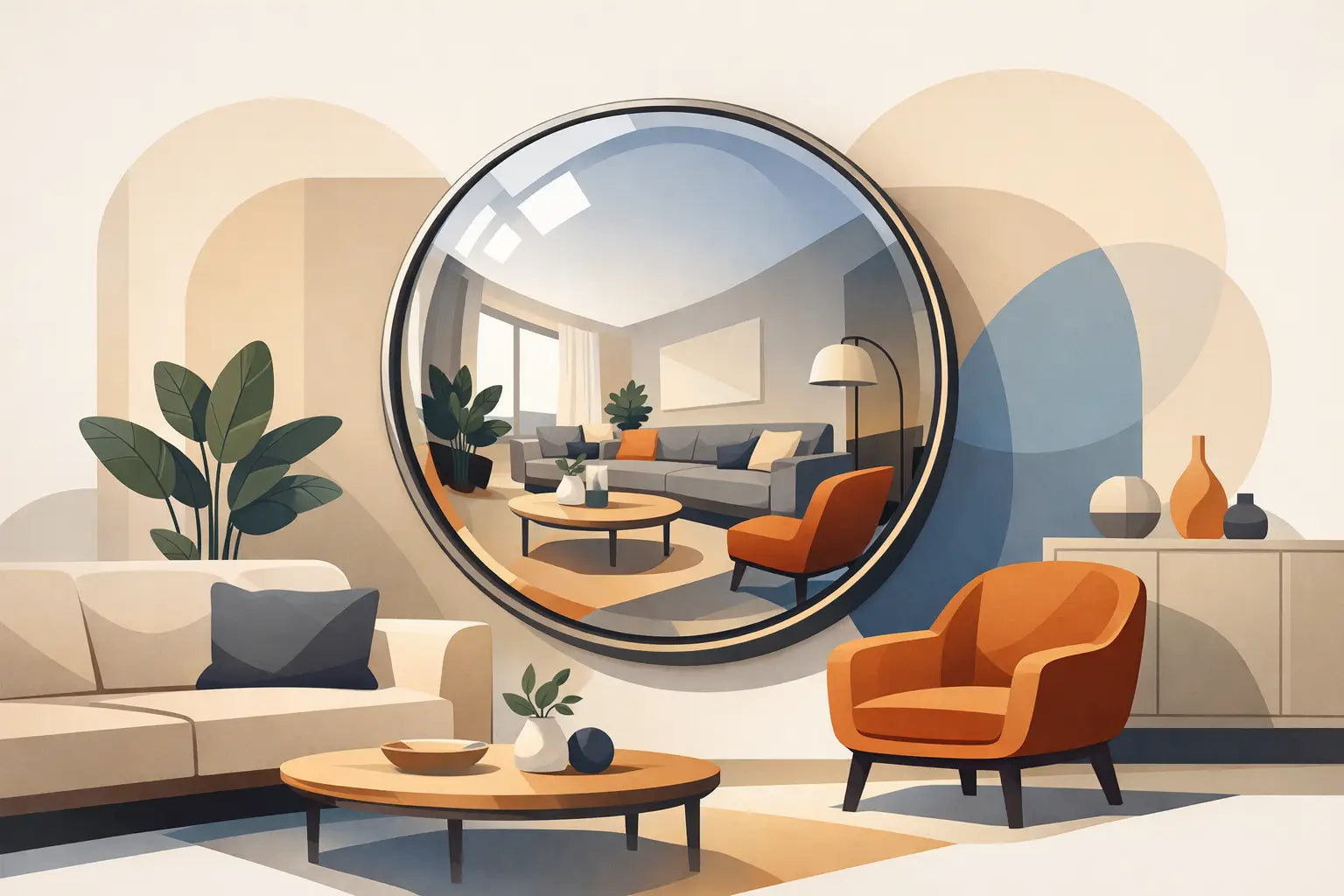 Choosing a Convex Mirror for Living Room Style