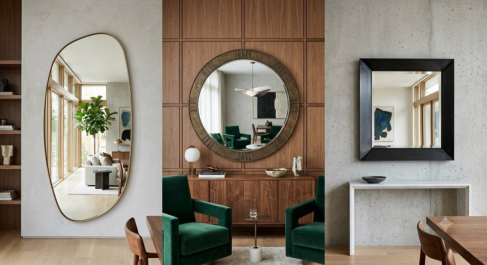Bespoke wall mirror adding depth and character to a luxury interior