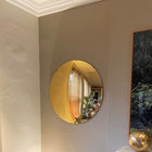 gold convex mirror