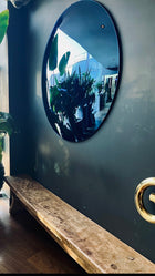 Portofino Blue Convex Mirror - Frameless