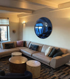 Portofino Blue Convex Mirror - Frameless